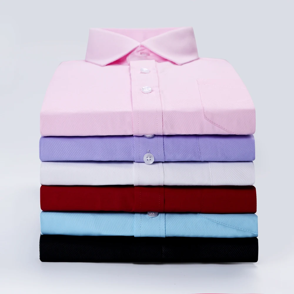 Мужская Однотонная рубашка в полоску классическая формальная деловая с длинным