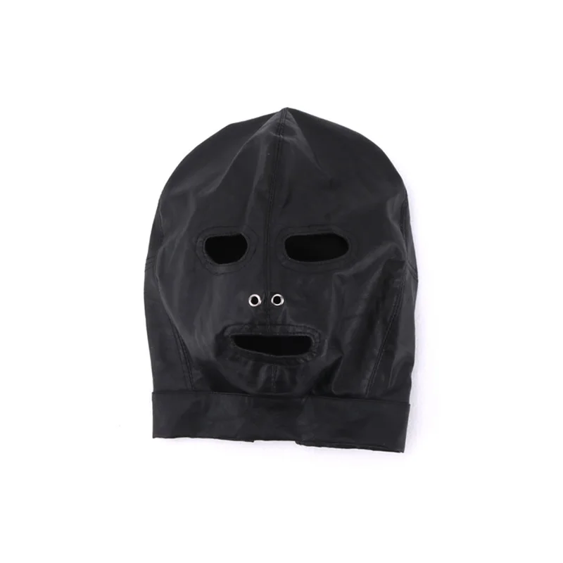 Кожаная маска BDSM капот бондаж секс-игрушки БДСМ-костюм раб флирт эротические