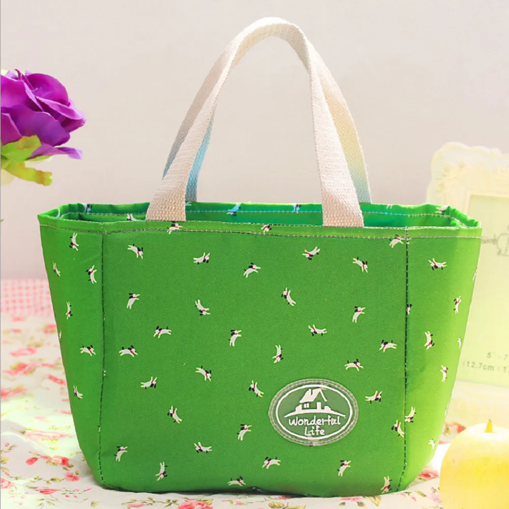 Многофункциональная Холщовая Сумка-переноска для ланча изоляцией Термальность