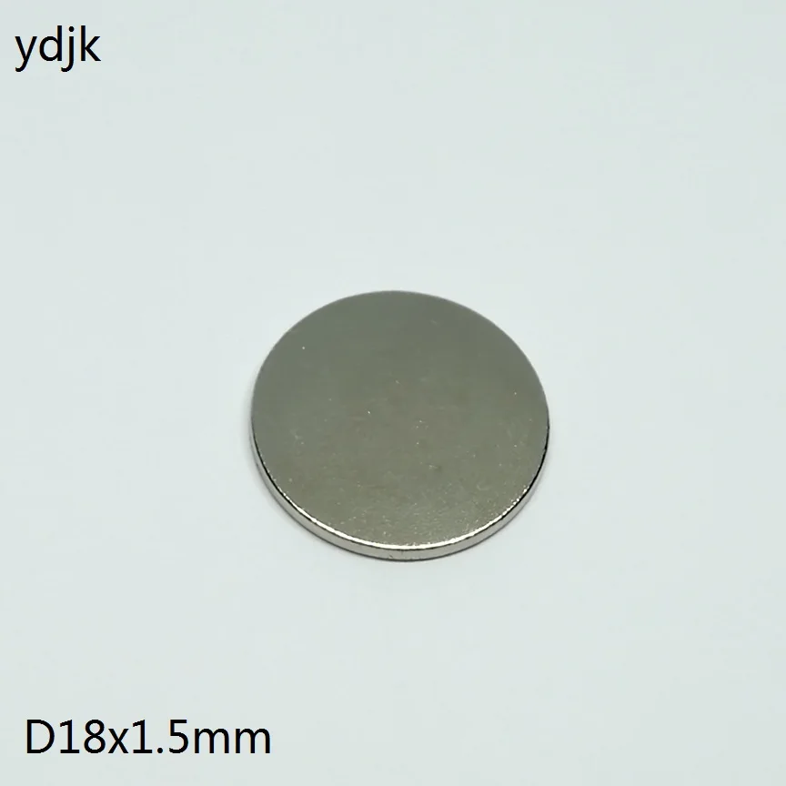 10 шт./лот неодимовый магнит 18*1.5 диск 18x1.5 N35 сильные мм NdFeB магниты Диаметр 18 x 1.5