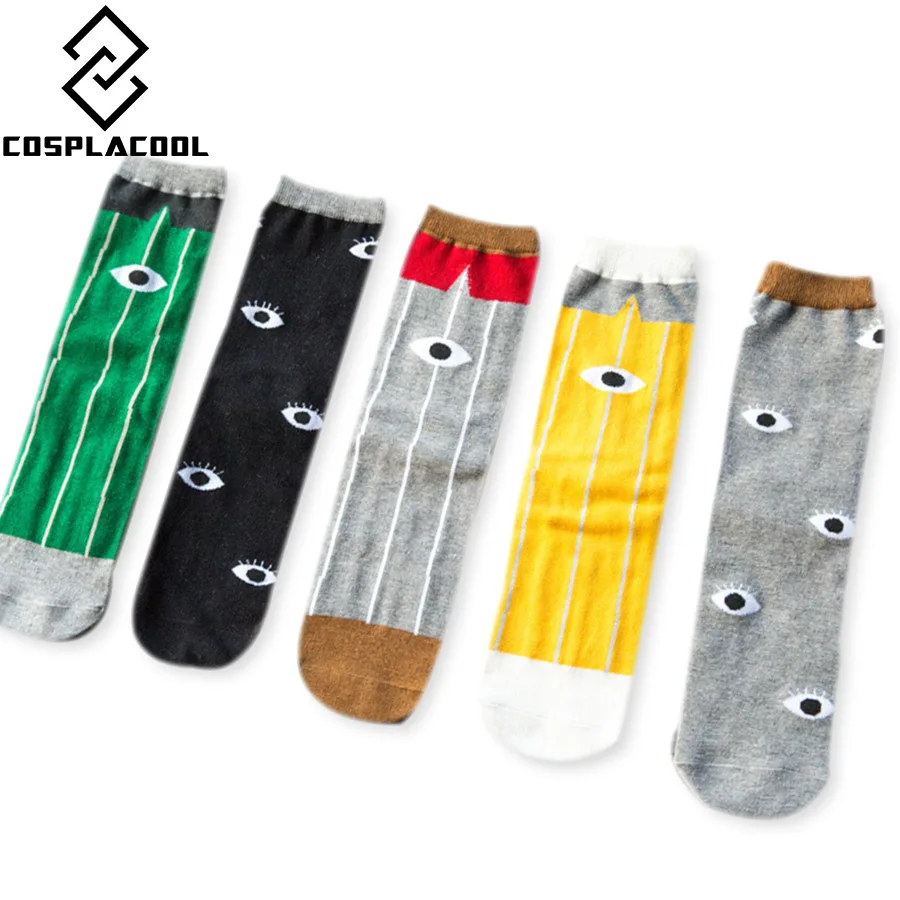 Летние классные мужские носки [COSPLACOOL] с рисунком глаз|men socks|mens socks patternsocks breathable |