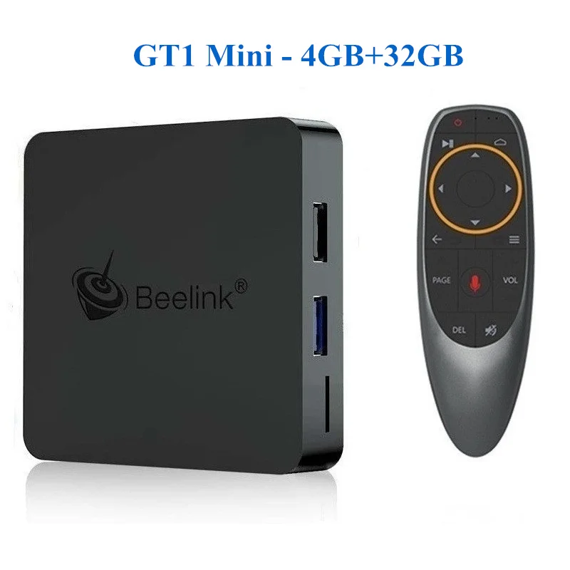 GT1 MINI 4GB 32GB Мини смарт-ТВ-приставка Beelink GT1 Android 8,1 Amlogic S905X2 голосовой Пульт 2 ГБ/4 ГБ ОЗУ 32 ГБ/64 Гб ПЗУ смарт-приставка медиаплеер - Цвет: GT1 MINI 4GB 32GB