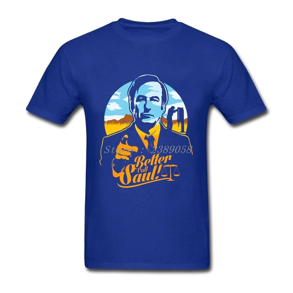 Новое поступление мужские футболки с коротким рукавом и надписью Best Call Saul модные