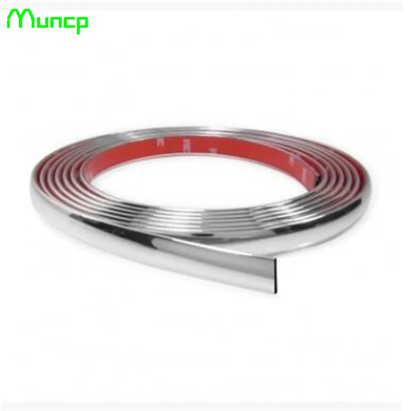 

Muncp 15meters*10mm Car Sticker Chrome Decor Strip For Peugeot 206 207 208 301 307 308 407 2008 3008 4008