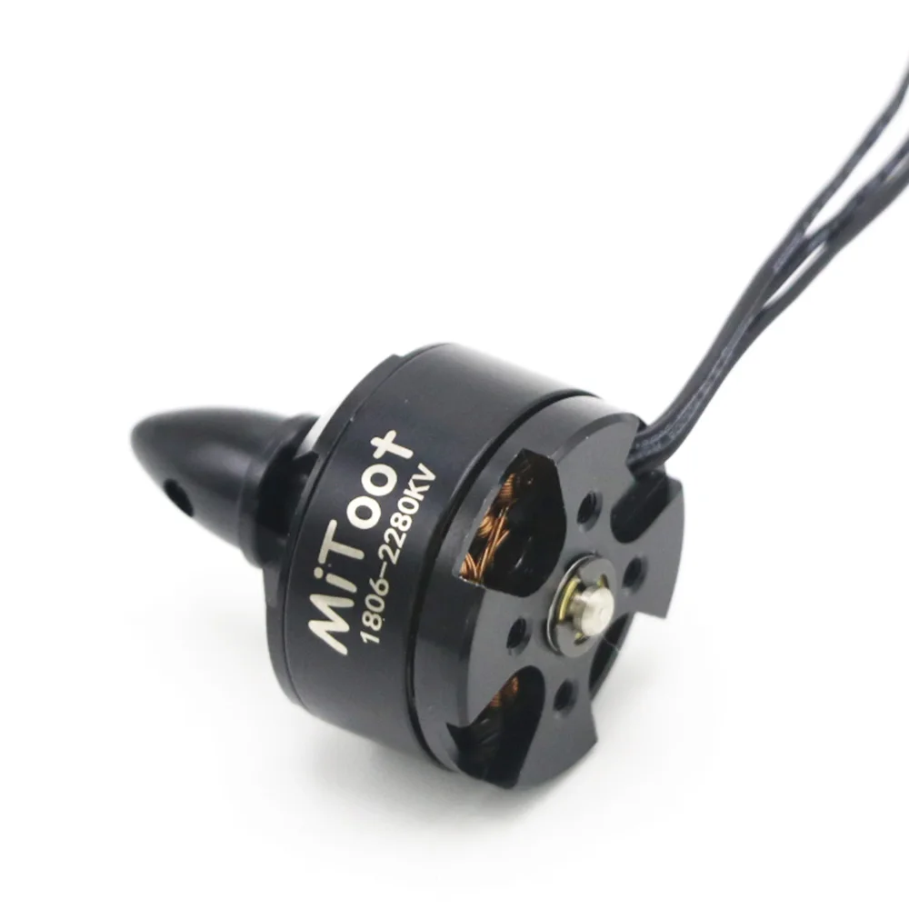 Миниатюрный многовинтовой мотор Mitoot 1806 2280KV с бесщеточным двигателем 2 3S CW/CCW Для