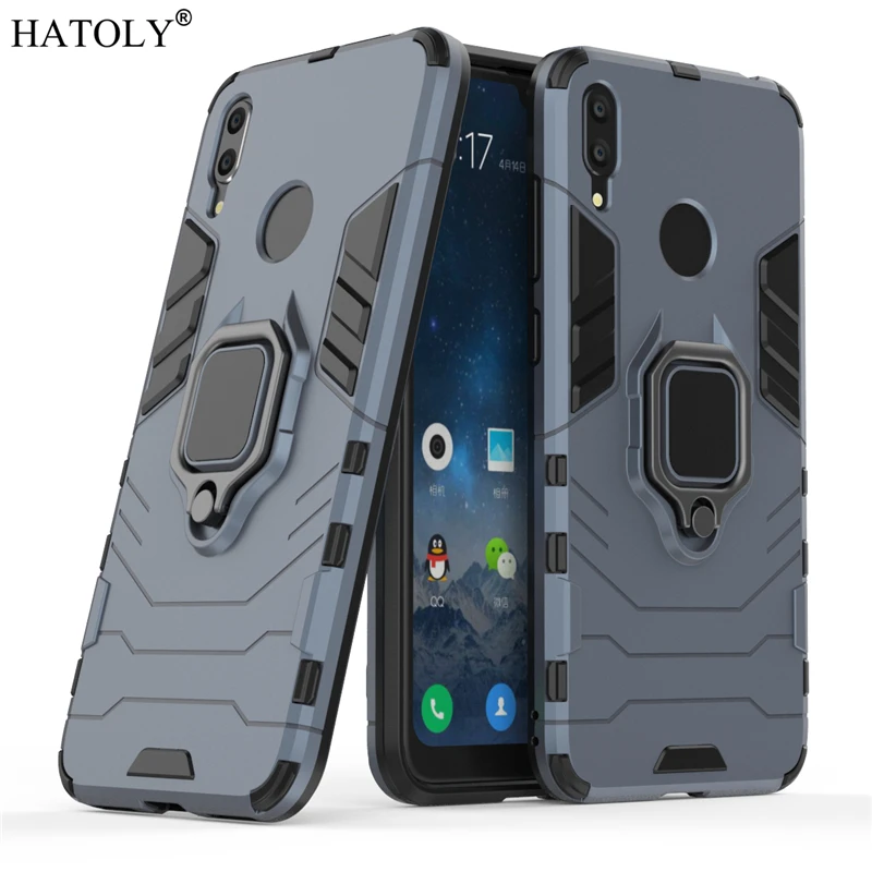 

Чехол для Huawei Y7 Prime 2019, чехол для Huawei Y7 Prime 2019, чехол для телефона с кольцом на палец, армированный чехол из поликарбоната для Huawei Y7 Prime 2019