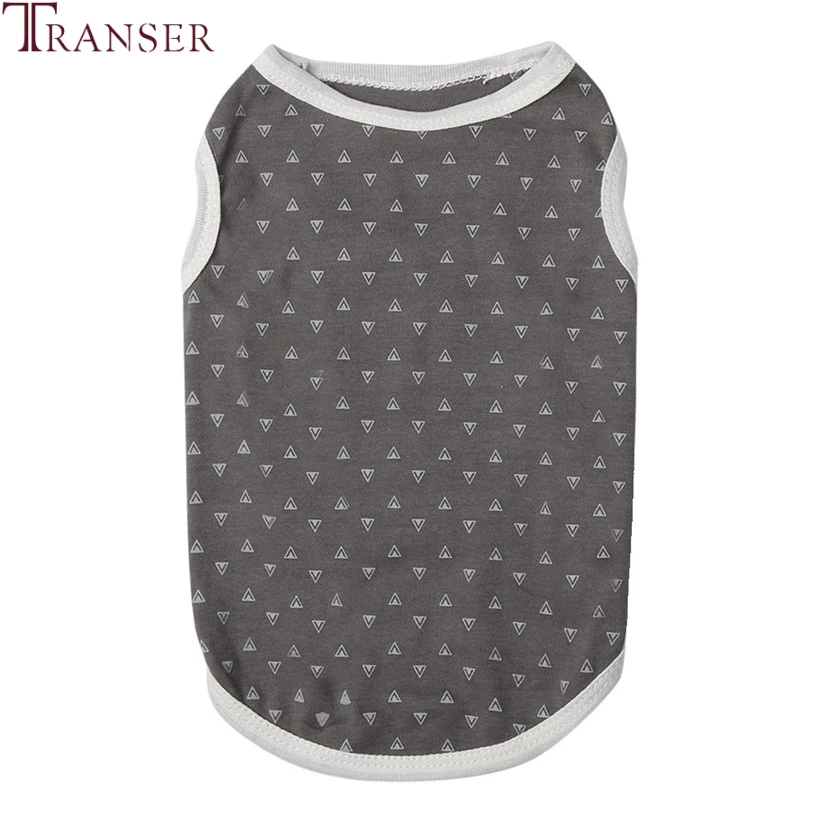 Товары для домашних животных Transer одежда собак летняя футболка серая и белая