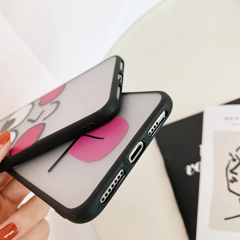 ORYKSZ мультфильм большие глаза шаблон чехол для iPhone X XSMax XR силиконовый мягкий 6 S 7 8