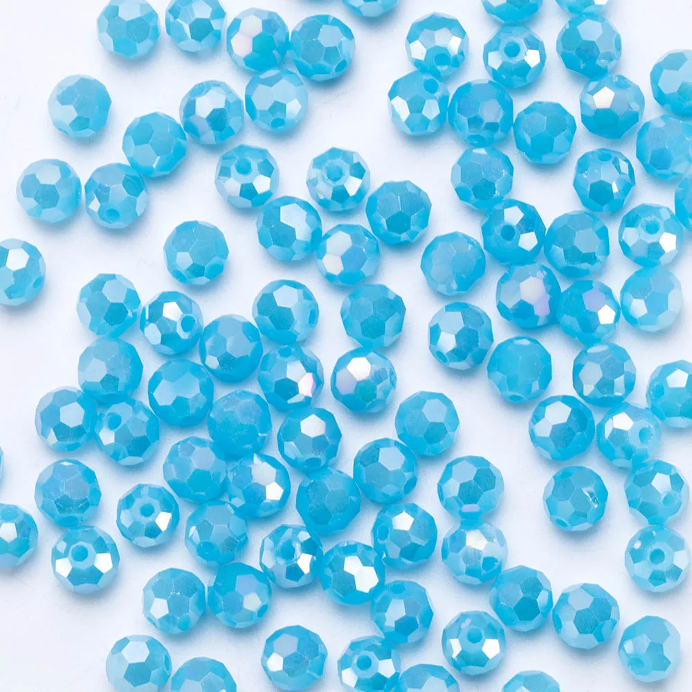 Австрийские Круглые граненые хрустальные бусины 8 мм для изготовления ювелирных