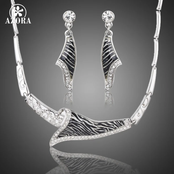 Азора уникальные модные дизайн Stellux австрийского хрусталя Zebra ВЕН висячие серьги
