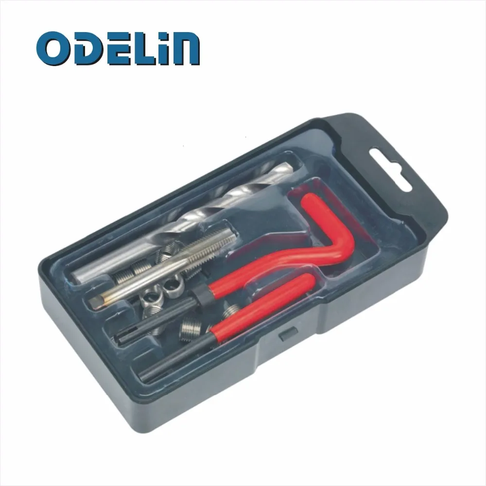 

15 Pcs Thread Repair Recoil insert Tools Kit M10 x 1.0 Auto Tools