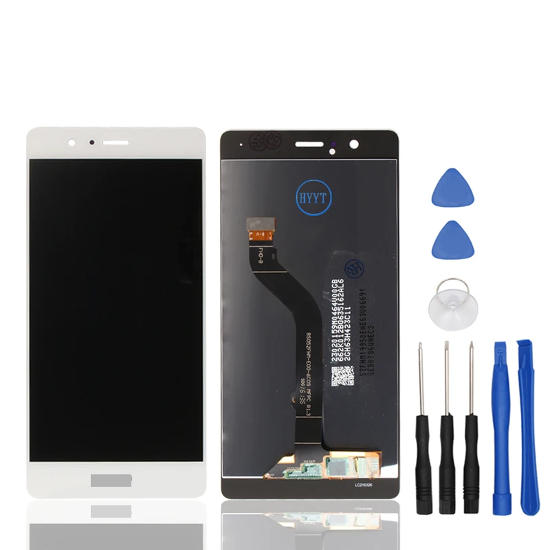 Для Huawei P9 lite ЖК дисплей + сенсорный экран с рамкой и передней дигитайзер 5 2 дюйма