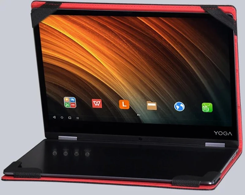 Роскошный чехол из искусственной кожи с цветочным принтом для планшета Lenovo Yoga A12