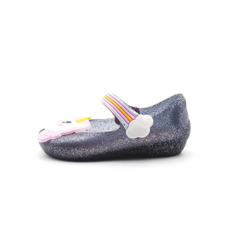 Милые мини сандалии Melissa с единорогом желе обувь для девочек из Нескользящие