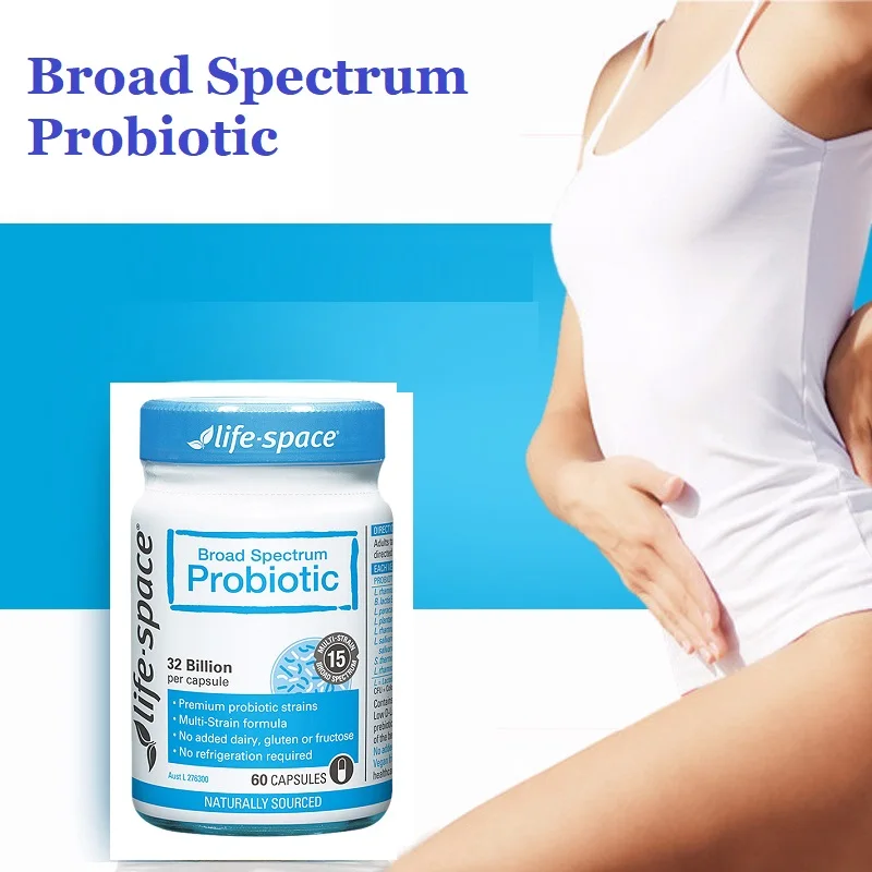 

Australia Life Space Broad Spectrum Probiotic 60 Capsules for Adult Beneficial Bacteria Support Healthy Immune Digestive System