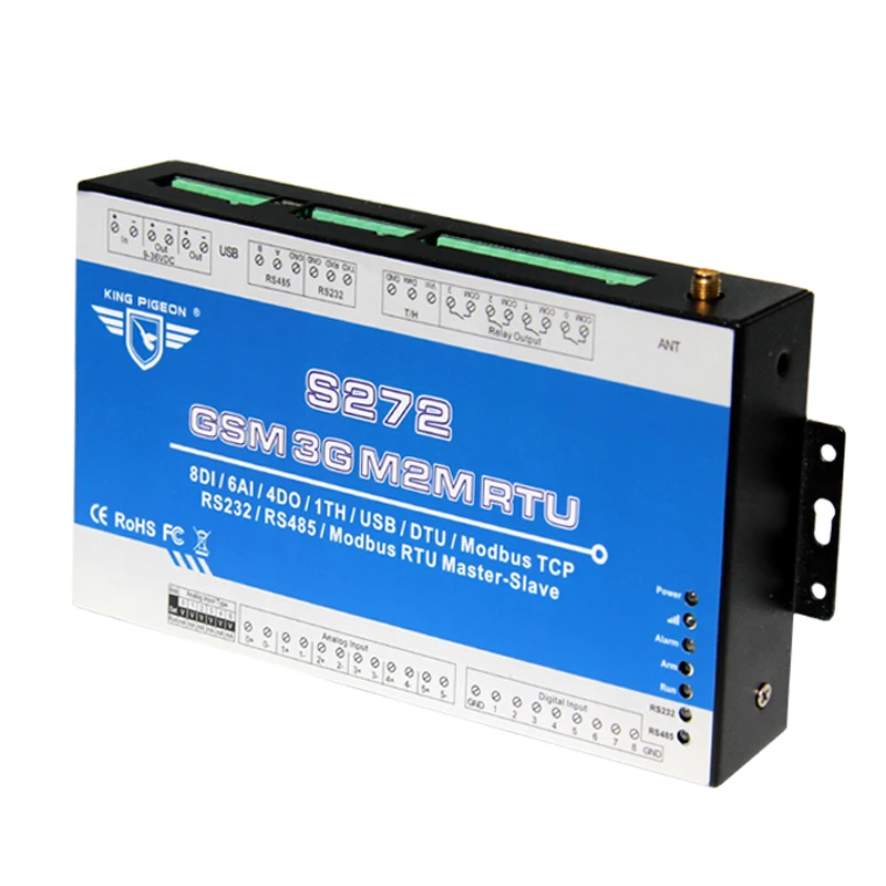 Модуль ввода вывода GSM 3G RTU Modbus на OPC сервер переменного тока отключение
