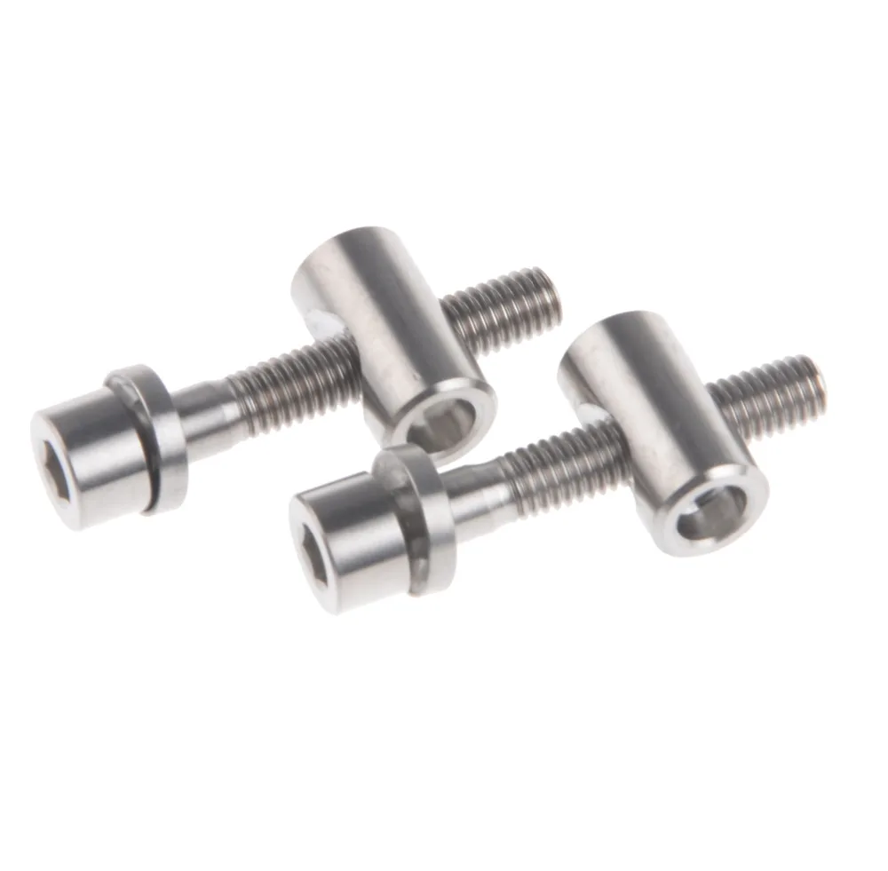 Титановый "Wanyifa" Ti M5x30mm болтов винтов гайка шайба 2 болта, 2 гайки и 2 шайбы для Thomson Подседельный штырь для горного велосипеда аксессуары