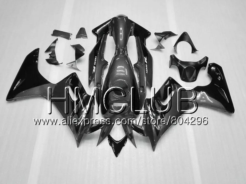 No. 19 Корпус+ черный глянец резервуар для воды HONDA 125CC CBR125RR CBR125R 02 03 04 05 06 75HM. 2 CBR-125R CBR 125R 2002 2003 2004 2005 2006 обтекатель - Цвет: No. 19