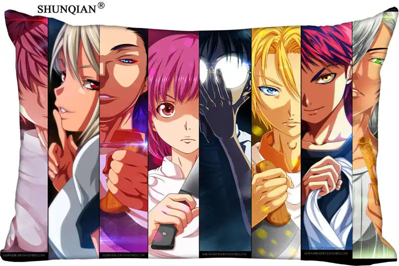 Новинка 2018 прямоугольная наволочка Shokugeki no Souma (Двусторонняя) Удобная лучший