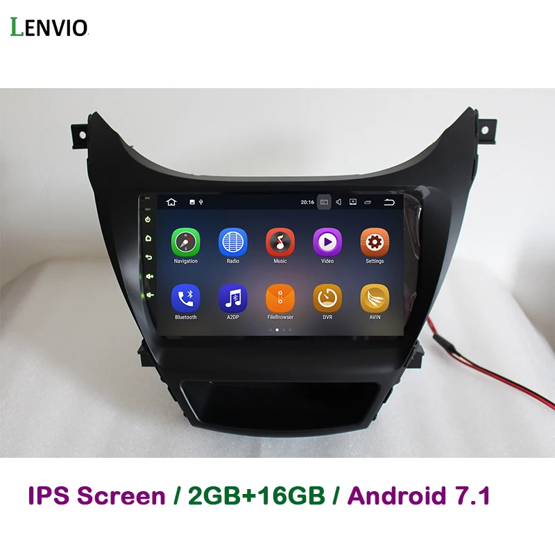 Автомагнитола Lenvio с четырёхъядерным процессором ОЗУ 2 Гб Android 7 1 GPS навигацией для