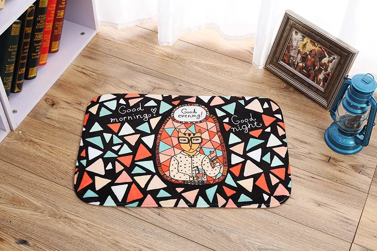 Фланель Мультфильм Кот Кухня Ковер Бегун Спальню Carpet Коврик Крытый Вход 40*60 см |
