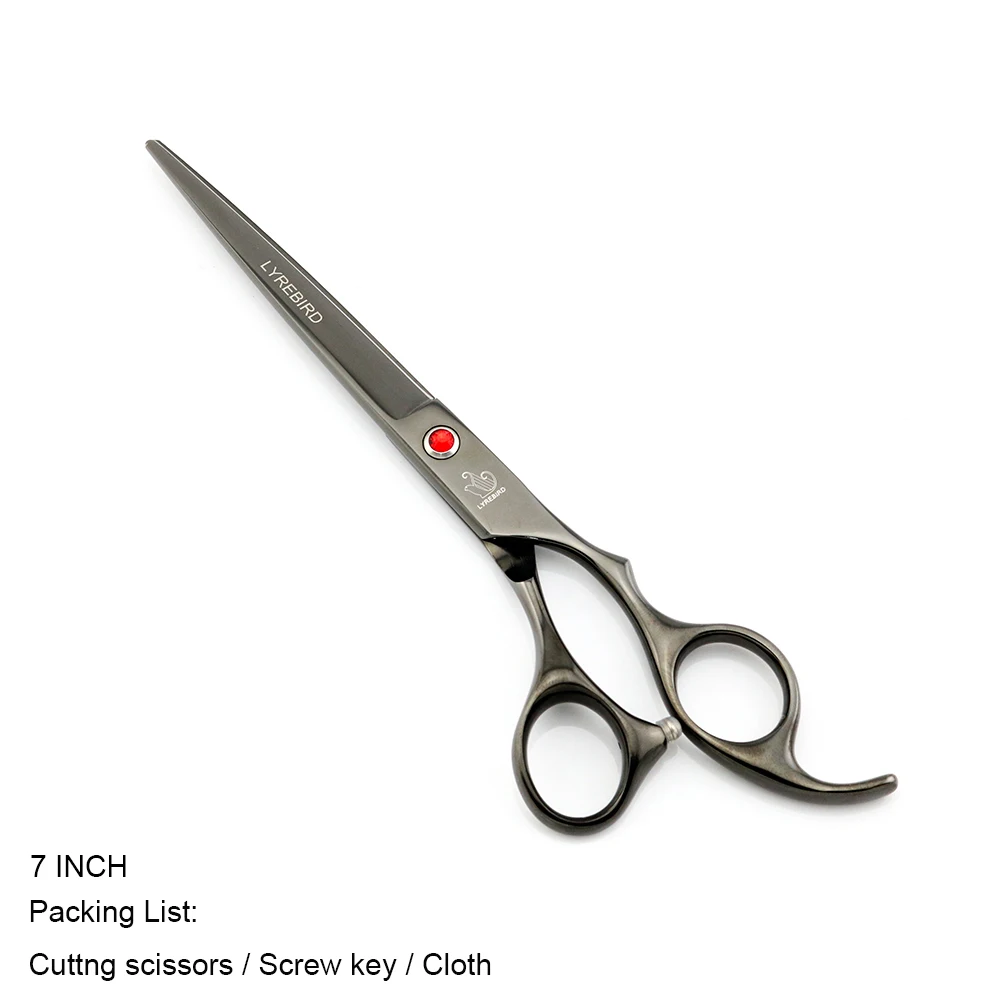 Black cut no bag Ножницы для волос 7 дюймов ножницы для стрижки волос или 6,5 дюймов ножницы для истончения волос ножницы для ухода за домашними животными Lyrebird 1 шт./лот Новинка - Цвет: Black cut no bag