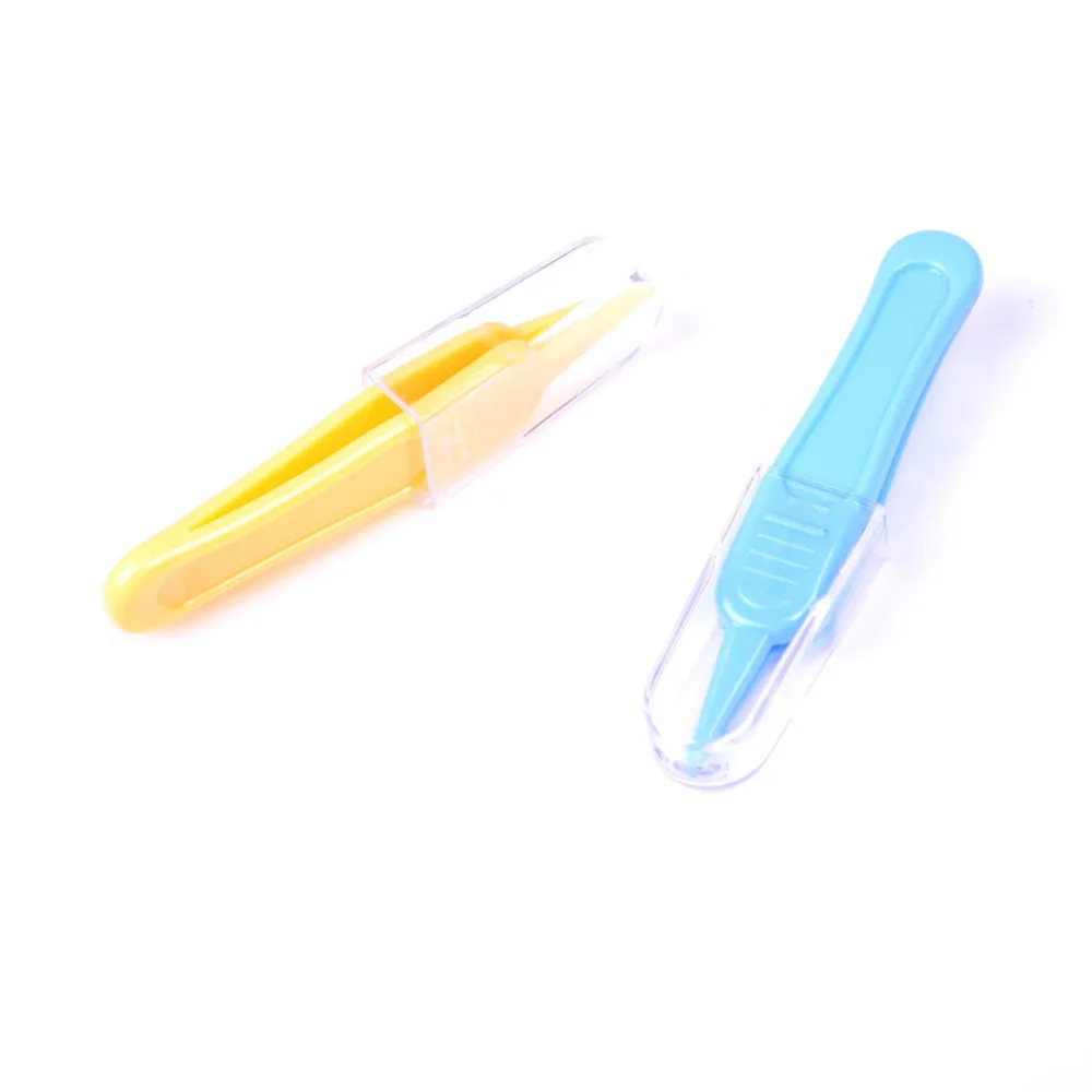 Безопасный пластиковый пинцет для ухода за ребенком младенцев чистки пупка 1