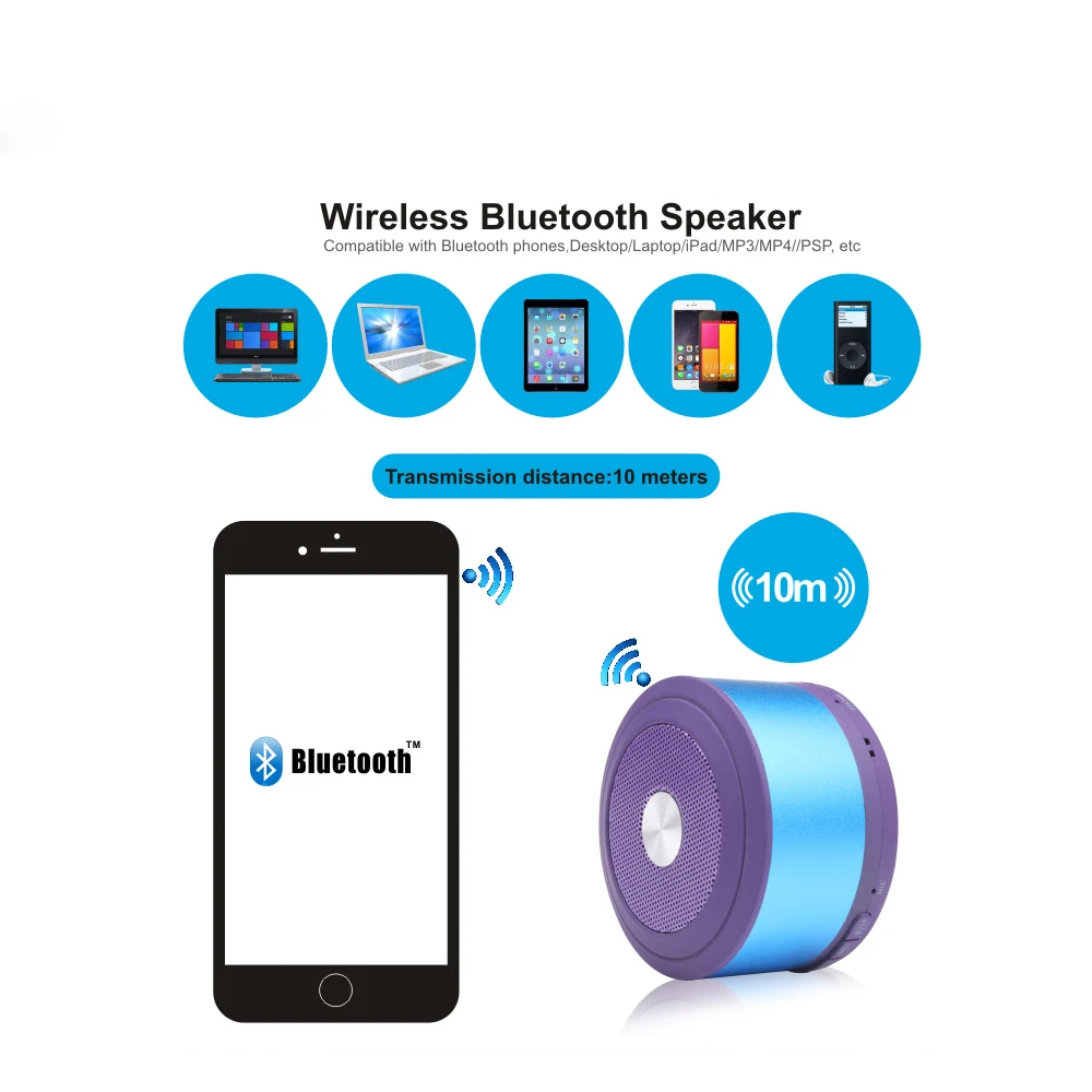 Поле touch Портативный Bluetooth Динамик Беспроводной Super Bass Smart S громкой связи с