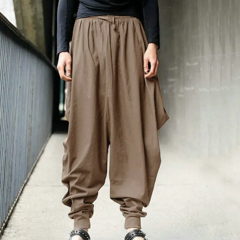 

Men's Loose Fit Casual Fashion Pants Hip Hop Personality Streetwear Large Size Harlan Trousers
