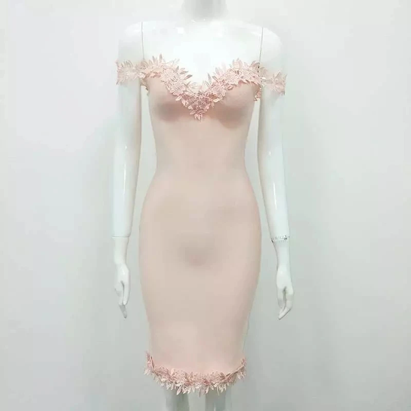 Новые Для женщин Лето Slash шеи Элегантные Дизайнерские платье Сексуальная с плеча