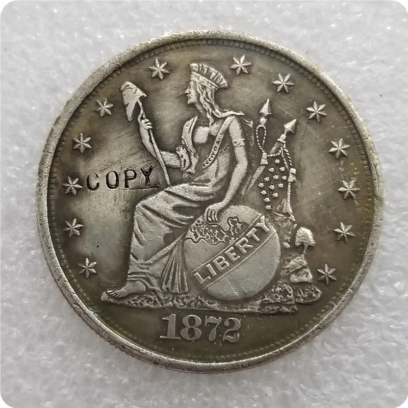 1872 США копия доллара памятные монеты Реплика монет медаль коллекционные