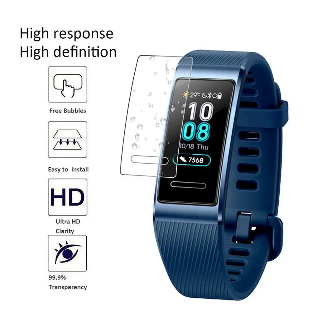 3 шт Мягкий ТПУ прозрачный протектор экрана Защитная пленка для huawei Band Pro