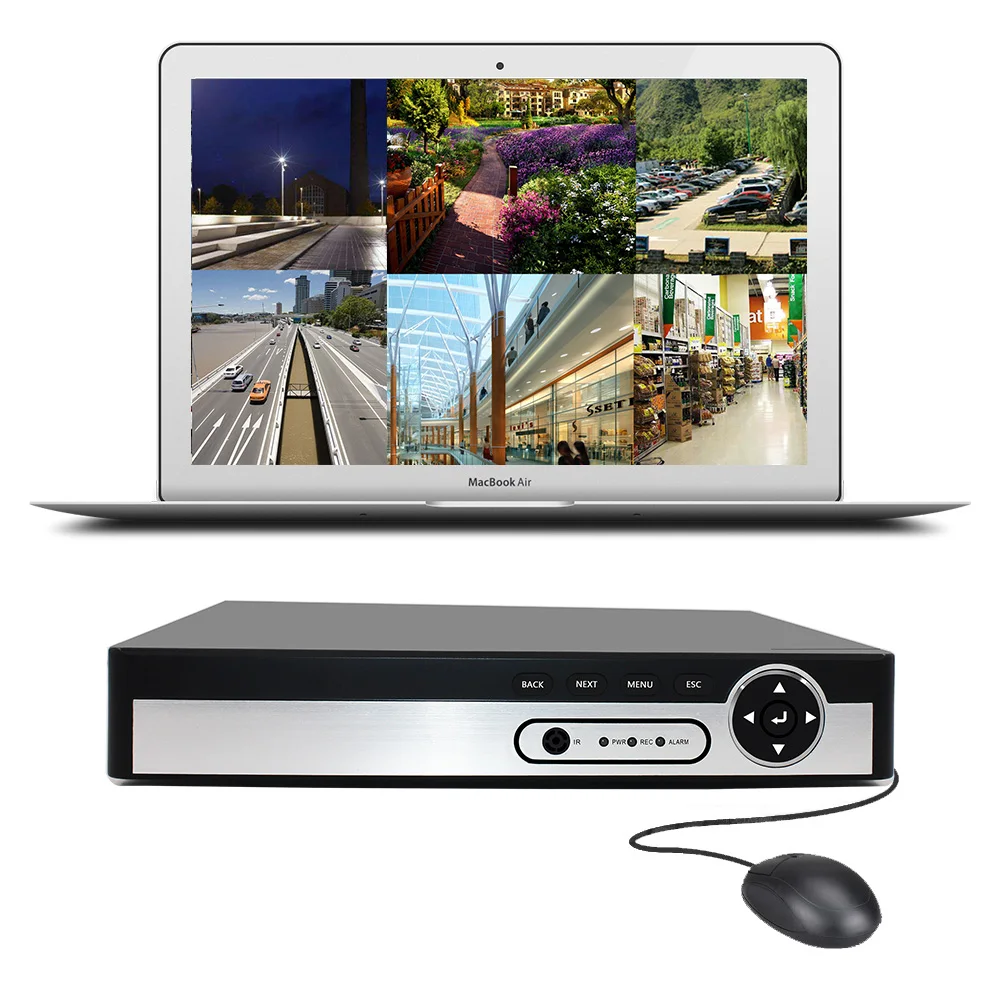 CCTV NVR 1080P Network Video Recorder 8CH H.265 Onvif 2.0 for IP Camera 4.0M/8ch XMEYE P2P Cloud full HD Output | Безопасность и