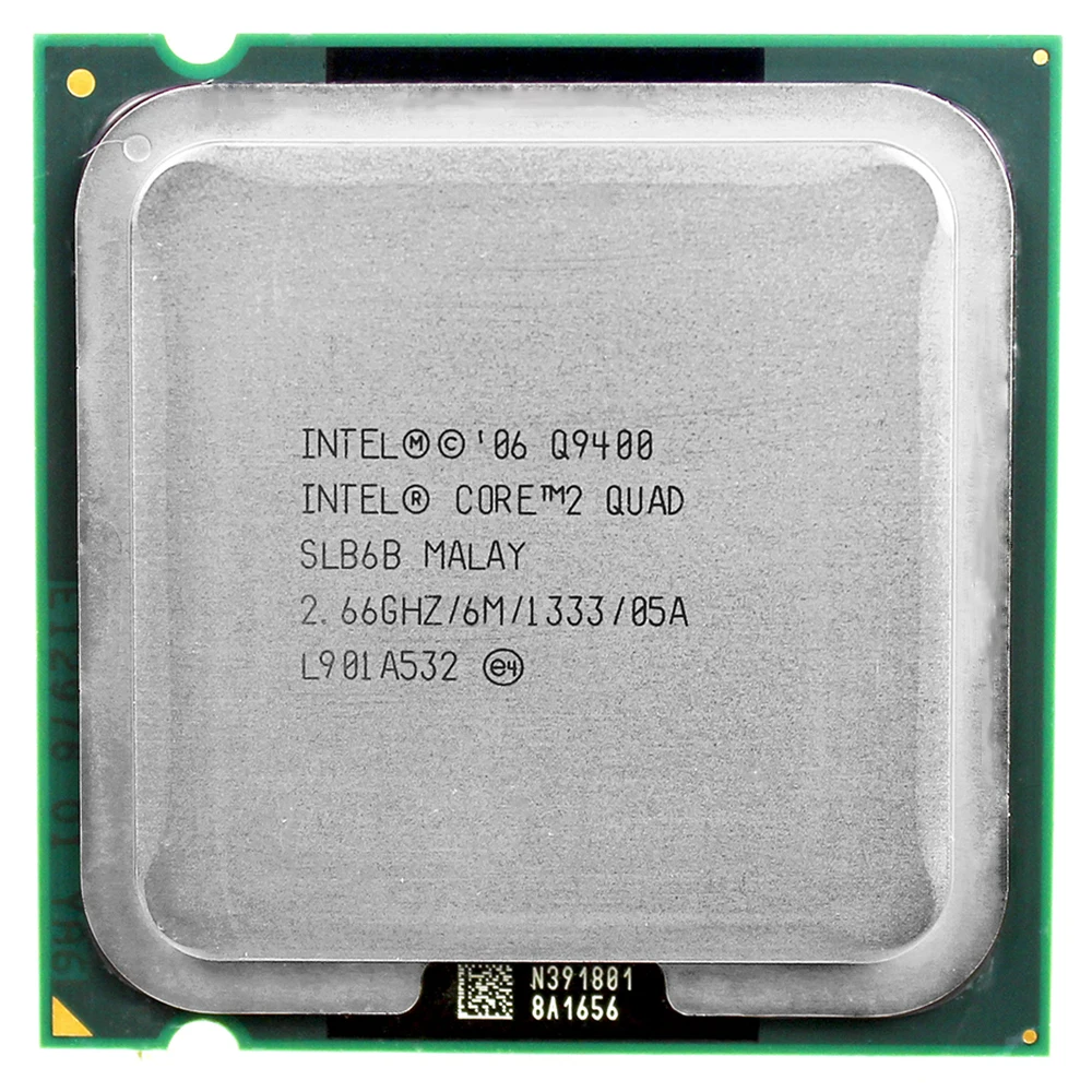 Процессор intel core 2 quad Q9400 66 ГГц/6 м/1333 ГГц сокет LGA 775 настольный процессор бесплатная