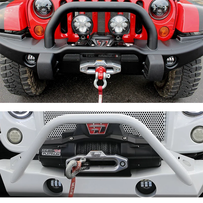 Круглые светодиодные противотуманные фары 2x4 дюйма для внедорожников Jeep Wrangler Jk