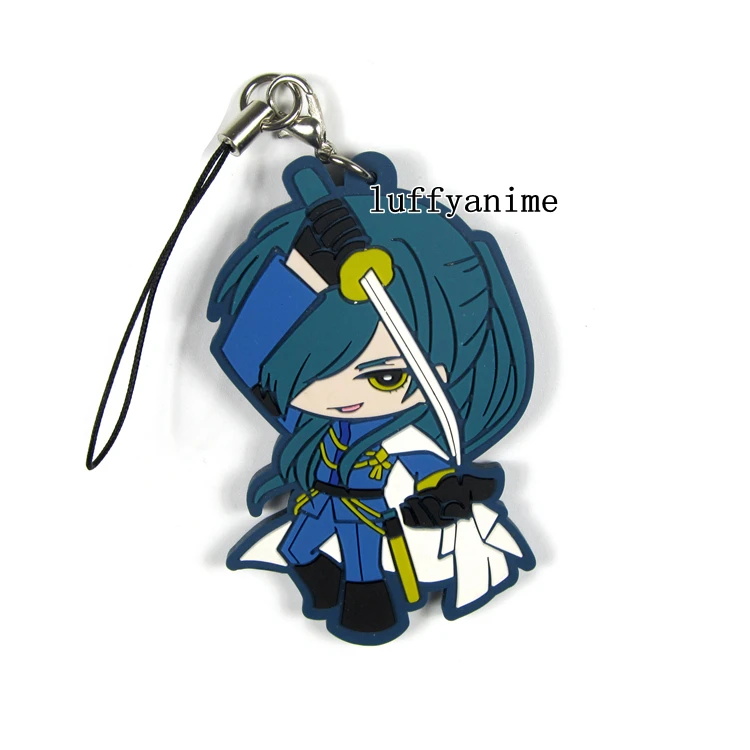 KATSUGEKI TOUKEN RANBU резиновая подвеска талисман Heshikirihasebe Tsurumaru Kuninaga Tonbogiri аниме