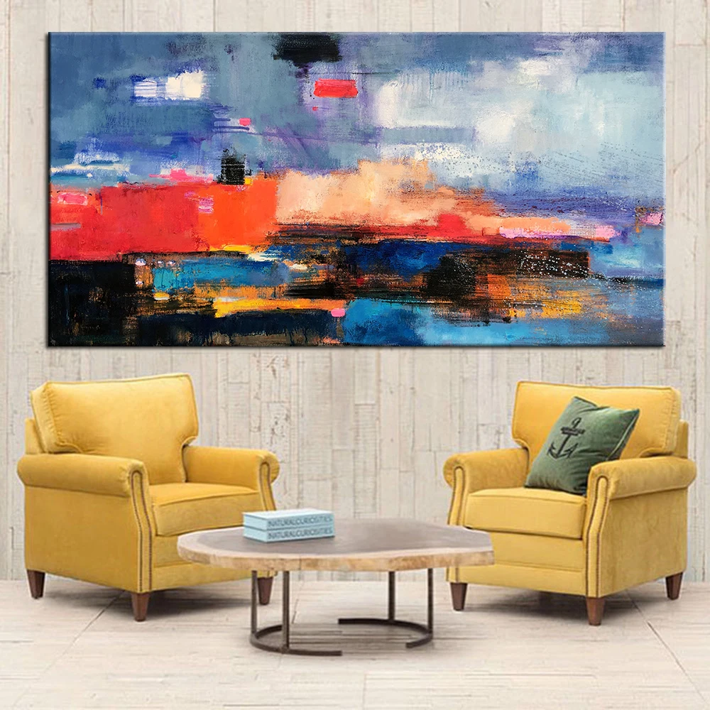 Goede Wall Art Frameloze Abstract Olieverfschilderij Canvas Schilderij Muur Foto Voor Woonkamer Slaapkamer Posters En Olieverfschilderijen
