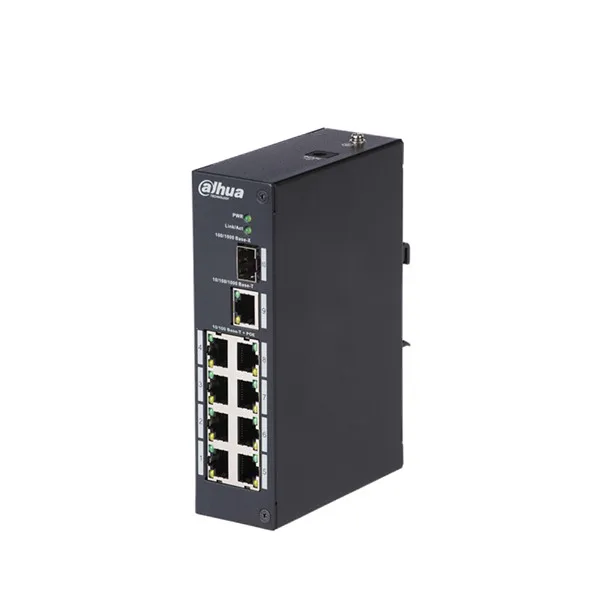 Dahua PoE коммутаторы DH-PFS3110-8P-96 8-портовый коммутатор (неуправляемый) Поддержка IEEE802.3af