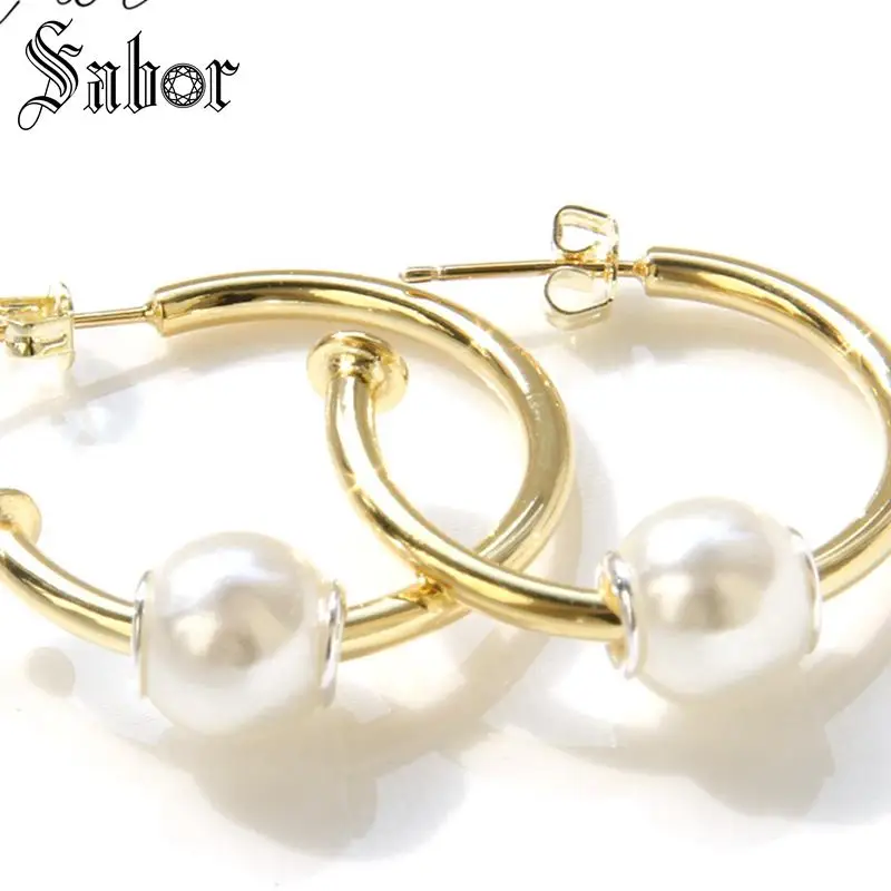 Серьги Creole с крестом Hero жемчужные Арабески сделай сам бусы настоящие европейские