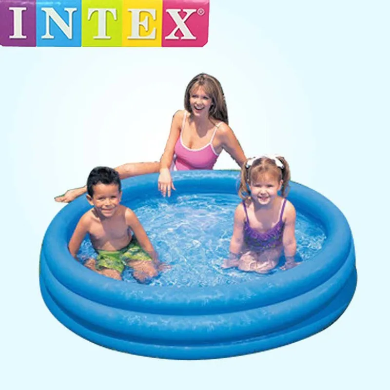 INTEX 58426 большой размер 3 кольца 147x33 см синий ПВХ надувной бассейн для дачи семья ребенок плавательный бассейн B31009