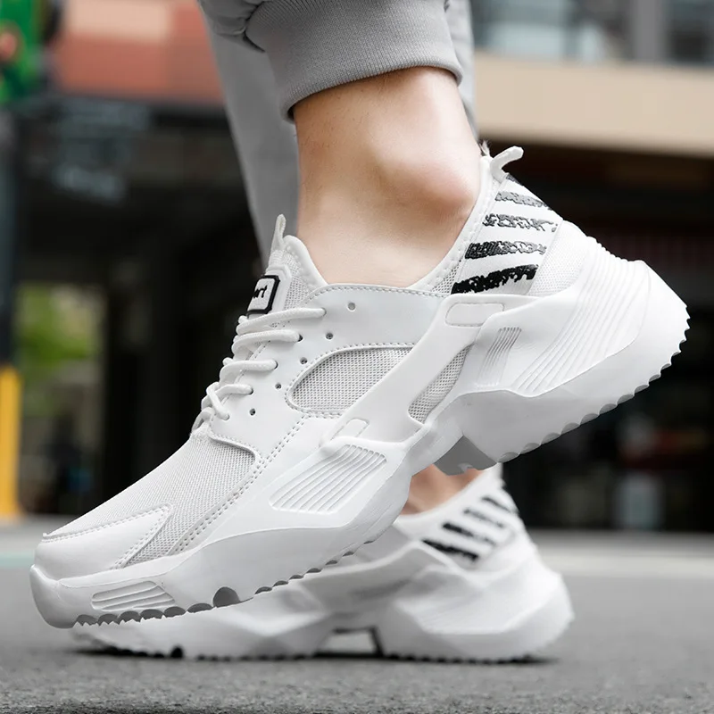 Мужская обувь Большие размеры 39-48 Модная мужская повседневная Мужские кроссовки