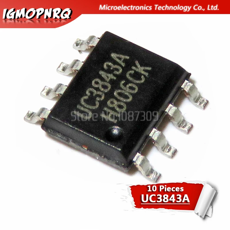 10 шт. UC3842A UC3843A UC3843B UC3845B SOP новый и оригинальный IC|Интегральные схемы| |