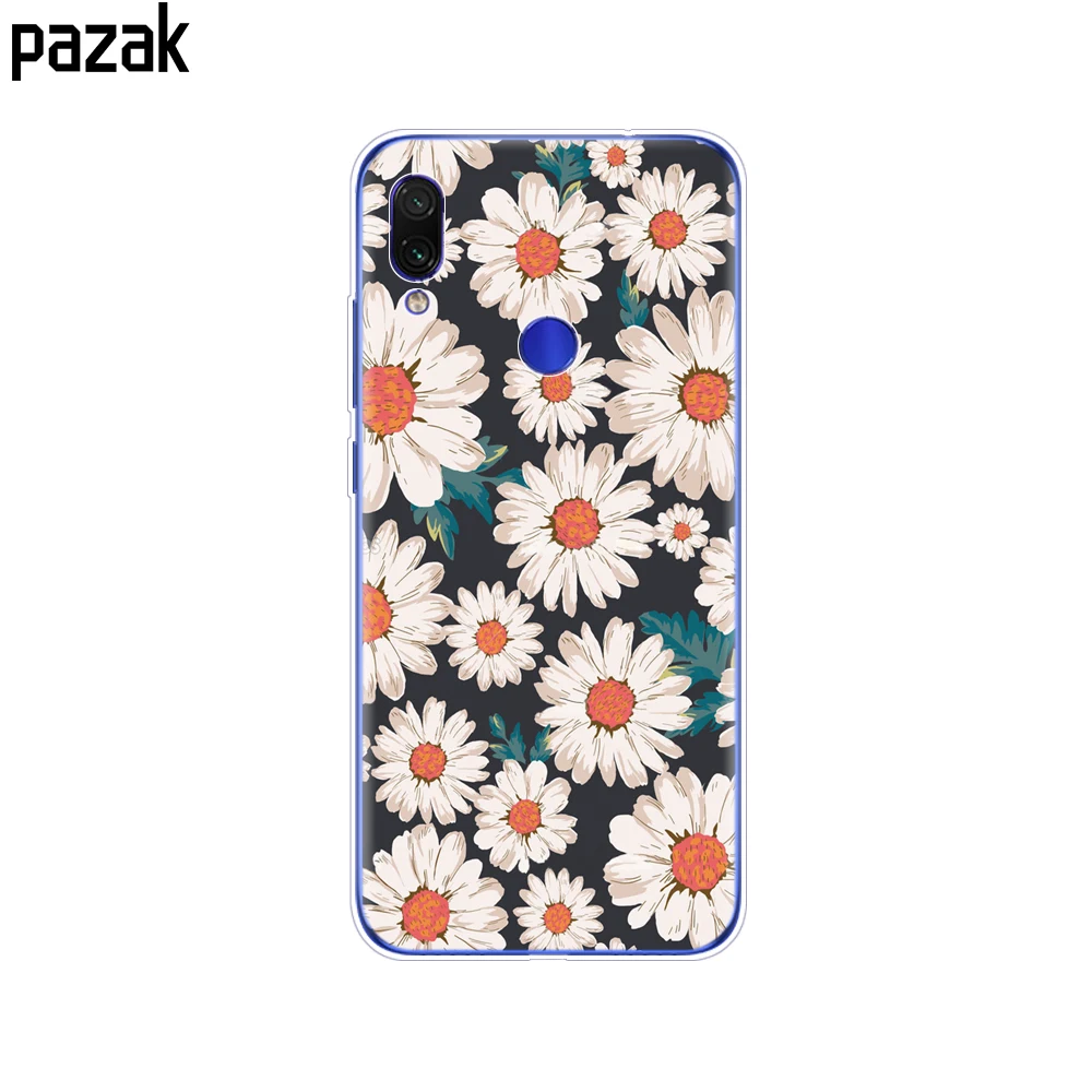 34257 Чехол для Xiaomi Mi Play, силиконовый чехол на заднюю панель MiPlay, чехол с котом для Xiaomi Mi Play, чехлы для телефонов, милый цветок, модный, прозрачный - Цвет: 34257