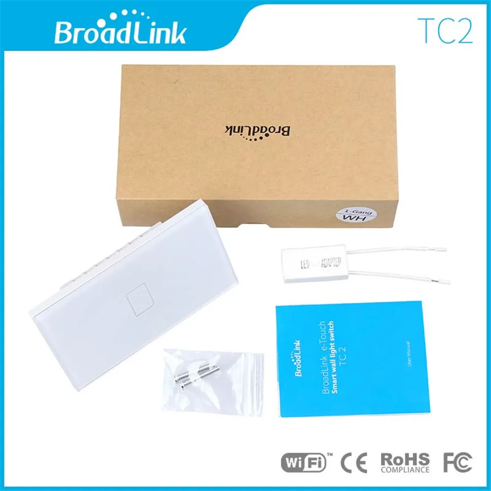Broadlink US TC2 Wifi сенсорный выключатель 3 банды 110/220 в для RM2 RM Pro Универсальный пульт