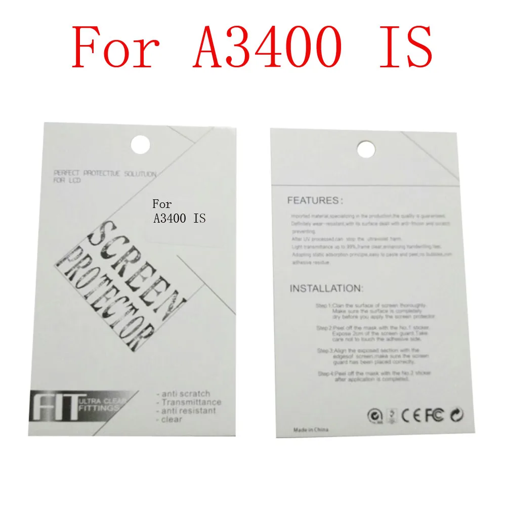 2 шт. защитная пленка для камеры Canon R RP A3300 A3400IS A4000IS IXUS150 IXUS165 IXUS175 IXUS190 IXUS 265 HS |