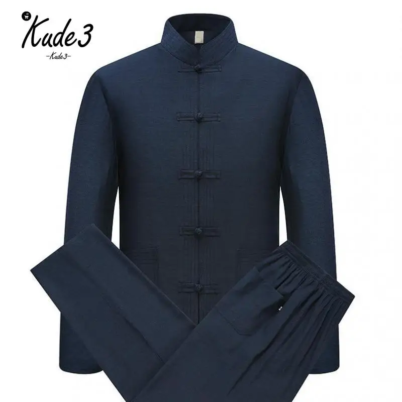 

Kung Fu Set Men's Tang Suit Traditional Chinese Clothing Top And Pants Set Top Linen Fabric Oriental Tai Chi Bruce Lee Clothes