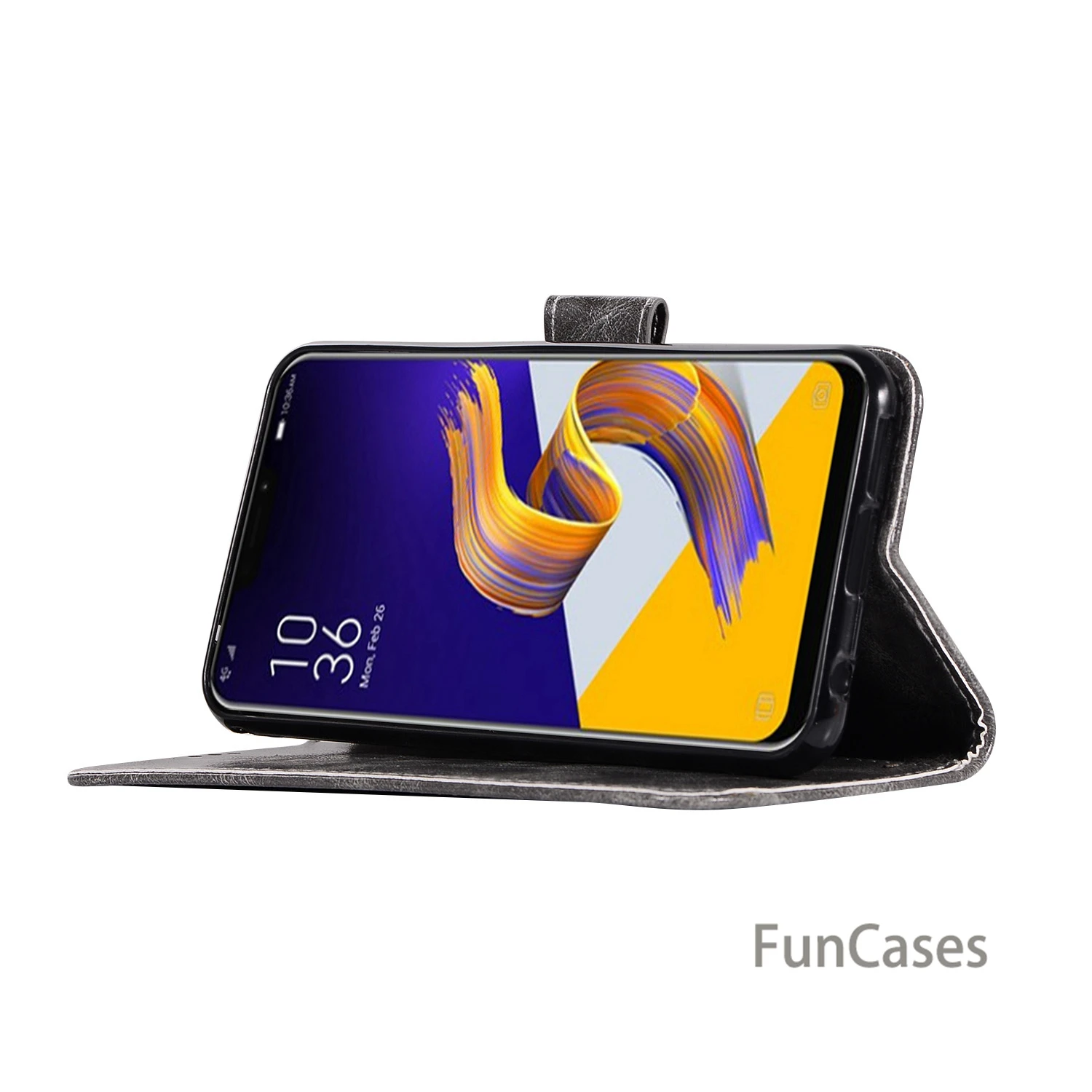 Из искусственной кожи чехол бумажник c застежкой для Asus Zenfone 5Z для телефона с футляром для задней части корпуса для Asus Zenfone5Z телефон 5Z Чехол для мобильного телефона