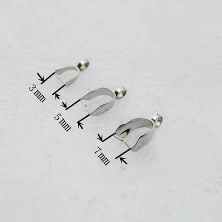 Зажим из нержавеющей стали с петлей и соединителями | Украшения аксессуары