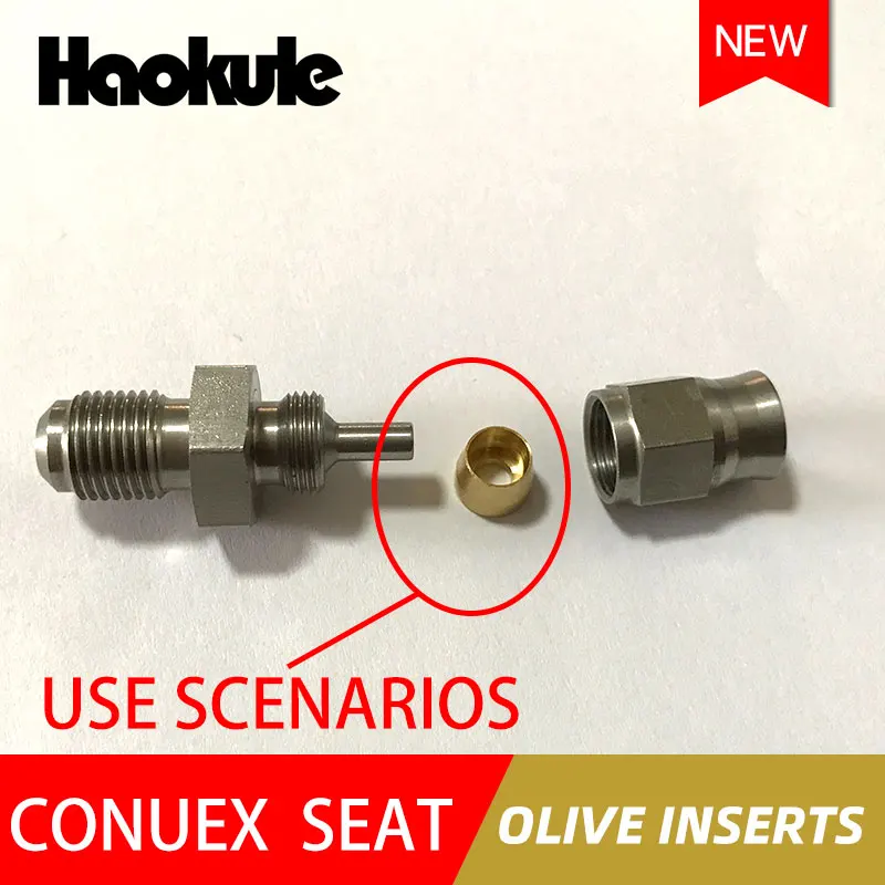 Haokule CONUEX SEAT OLIVE INSERTS AN3/3AN AN4/4AN конец шланга M10* 1,0 тефлоновый шланг из ПТФЭ Конец фитинги тормозной системы