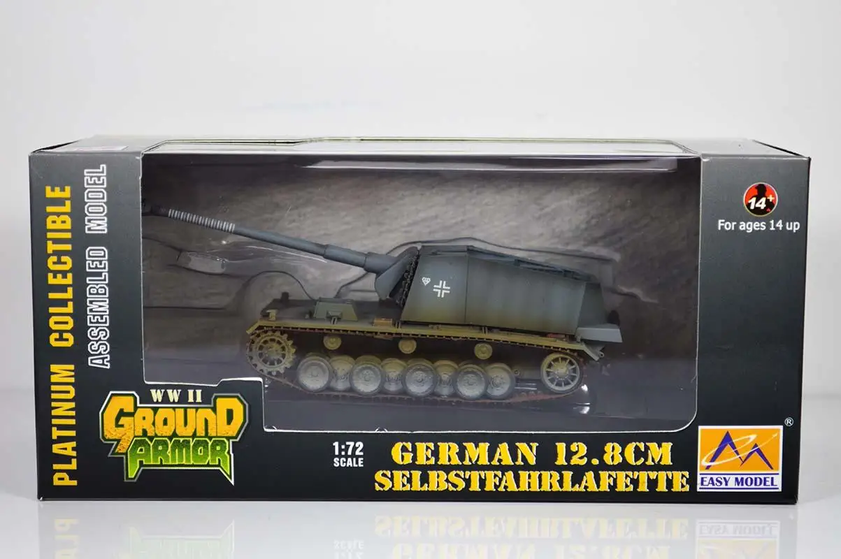 WWII немецкий 12 8 см Selbstfahrlafette Sturer Emil пистолет бак 1: 72 легкая модель| |